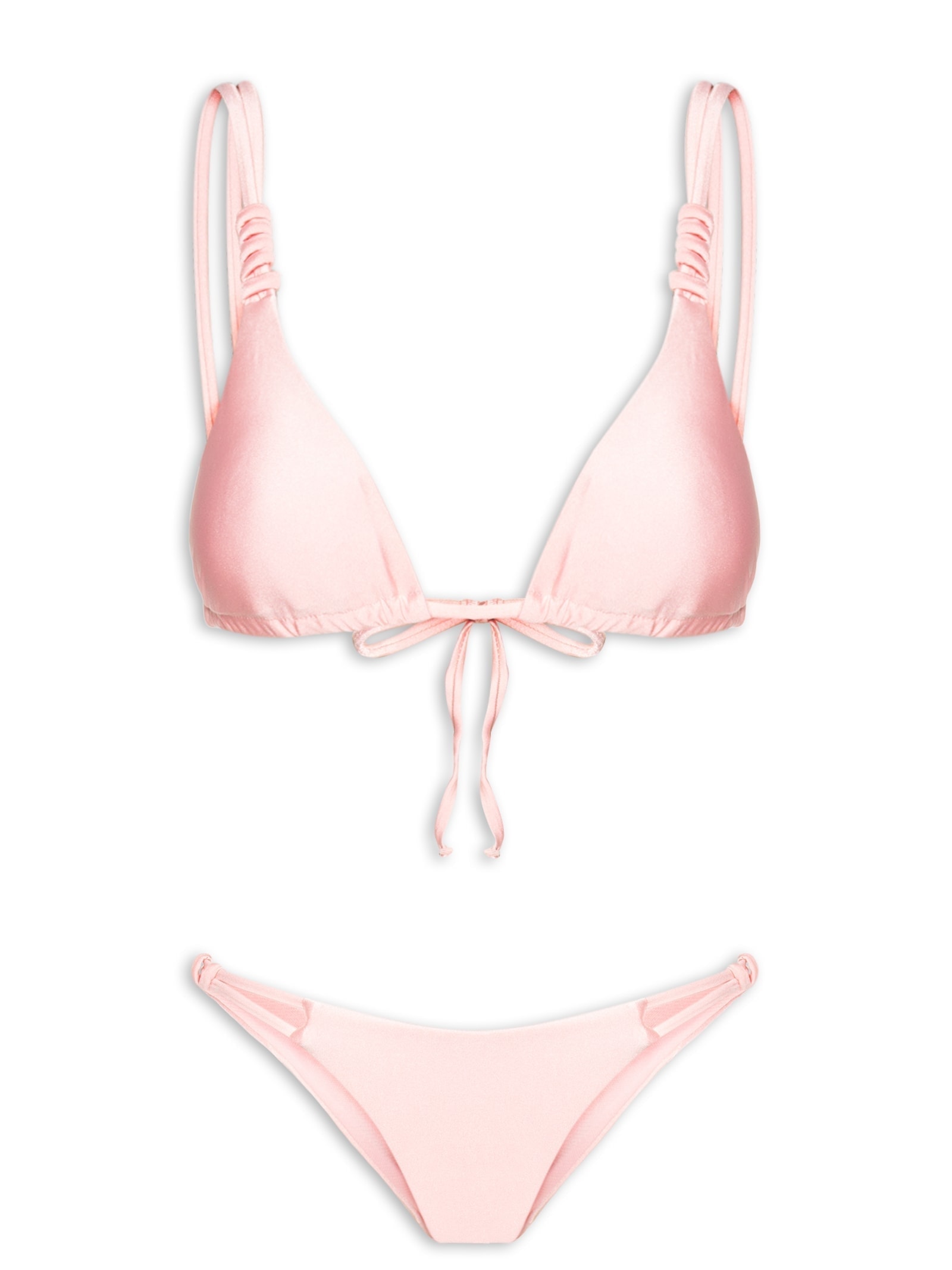 Biquíni Cortininha Com Alça Dupla Rosa Mktbeach