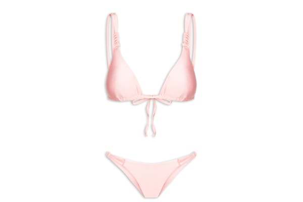 Biquíni Cortininha Com Alça Dupla - Rosa