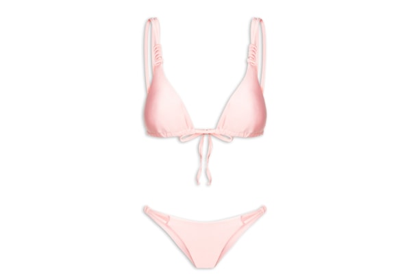 Biquíni Cortininha Com Alça Dupla - Rosa