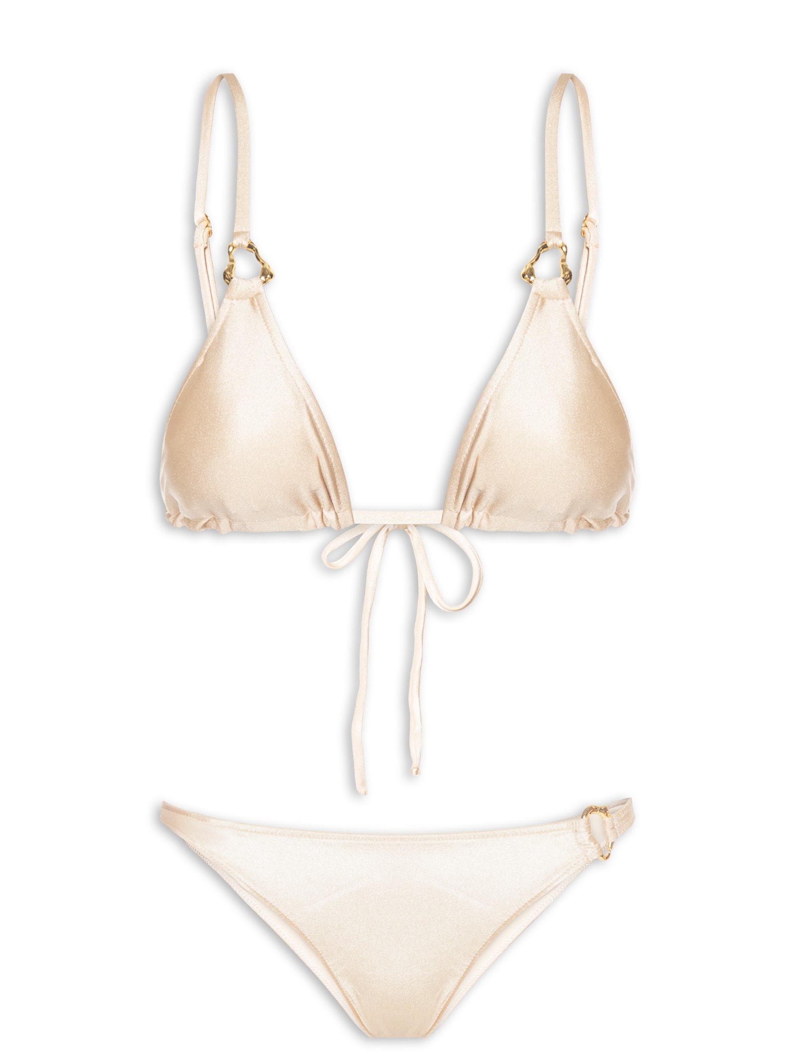 Biquíni Cortininha Com Calcinha Fiza Bege '2Essential