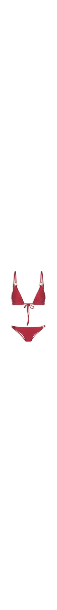 Biquíni Cortininha Com Calcinha Fiza - Vermelho