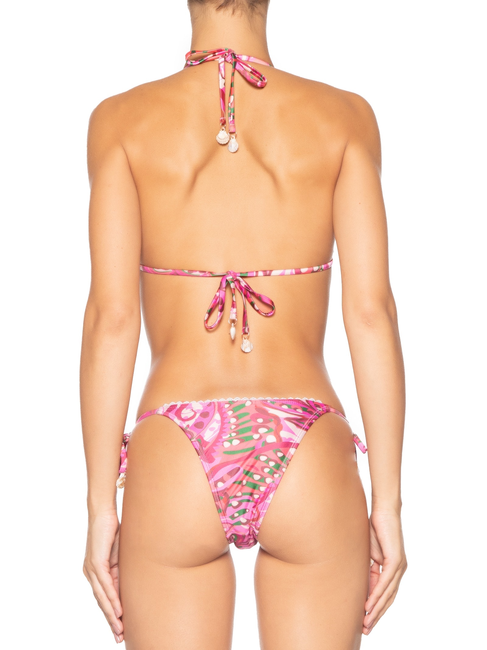 Biquíni Cortininha Estampado Rosa Mktbeach