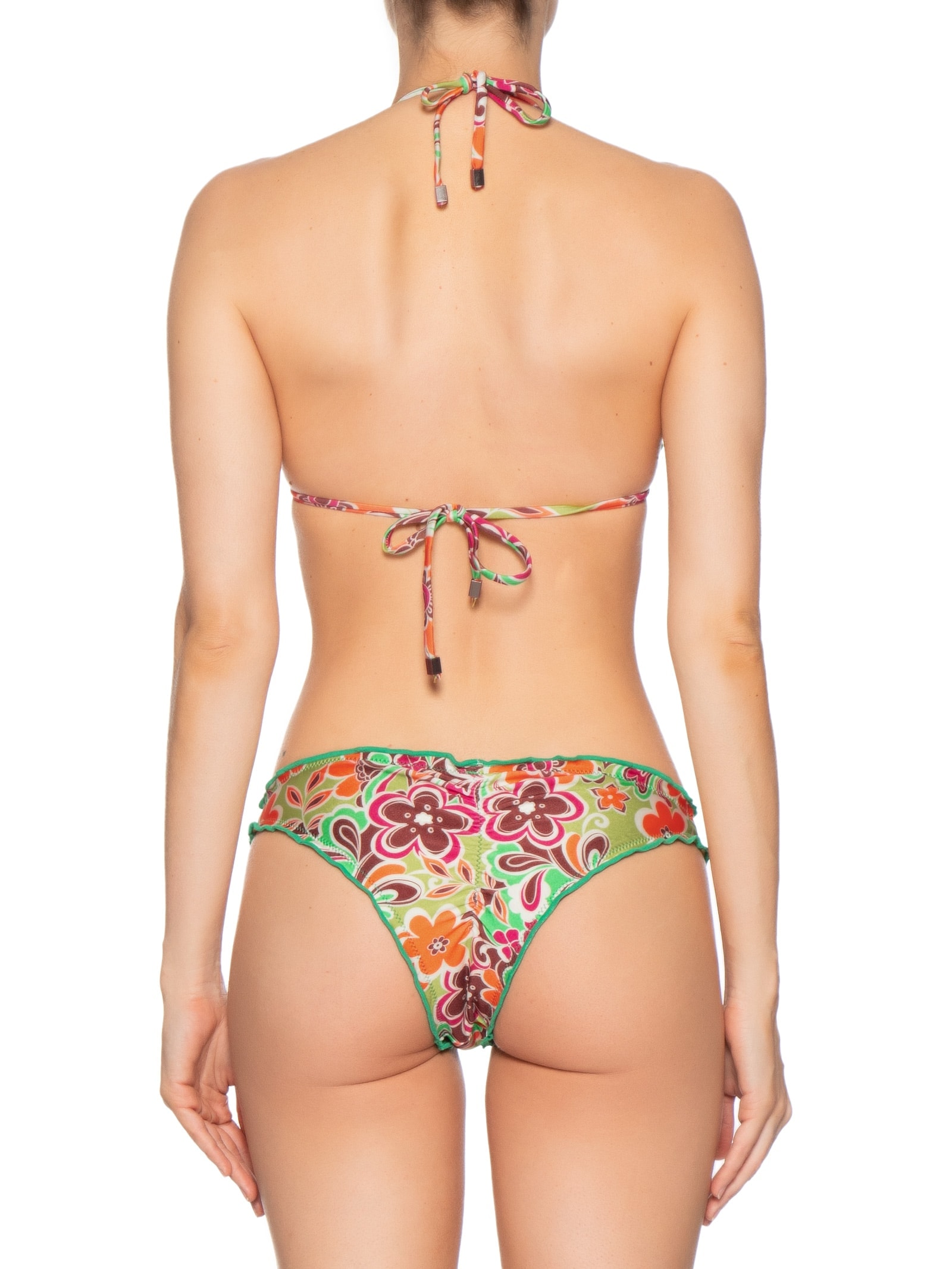 Biquíni Cortininha Estampado Verde Mktbeach