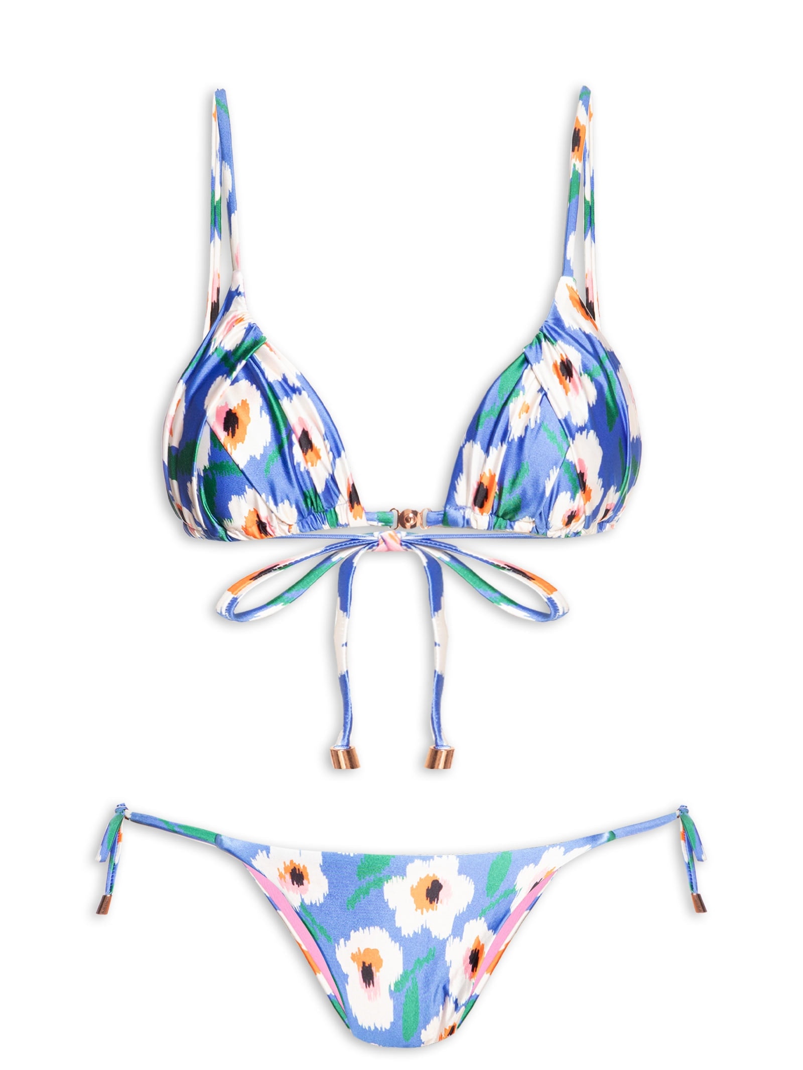 Biquíni Cortininha Feminino Estampado Azul Mktbeach