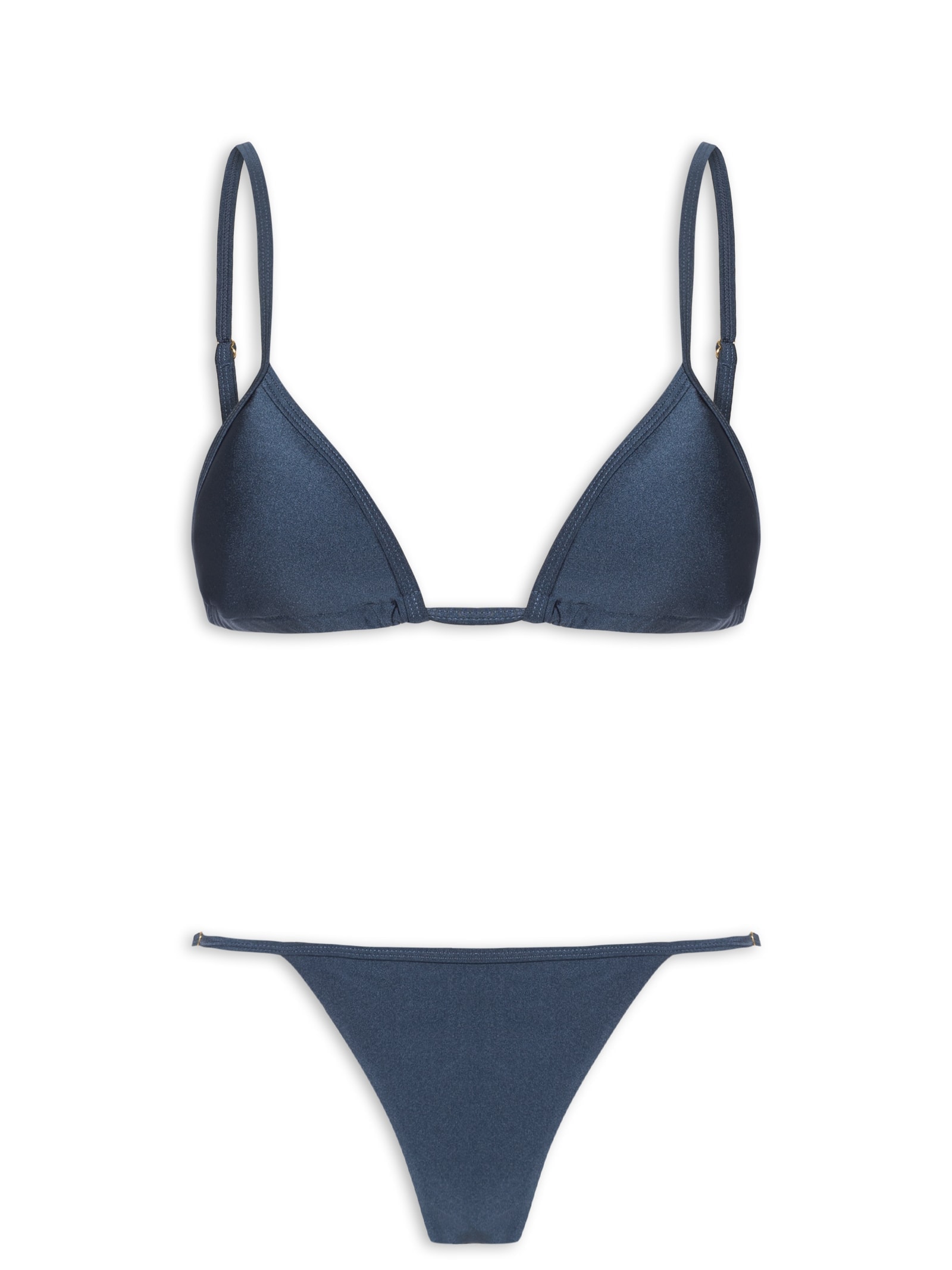 Biquíni Cortininha Liso Azul Mktbeach