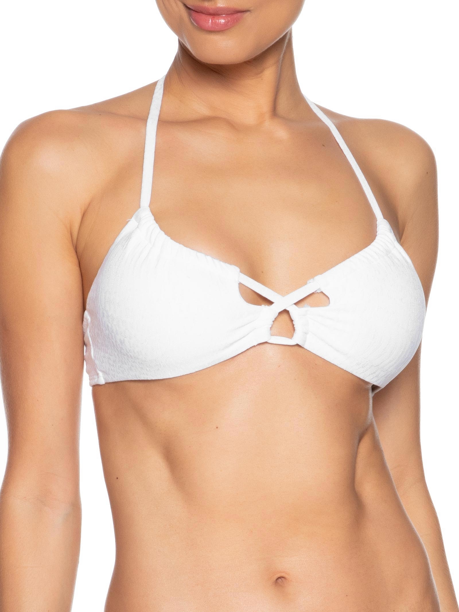 Biquíni Cortininha Liso Branco Mktbeach