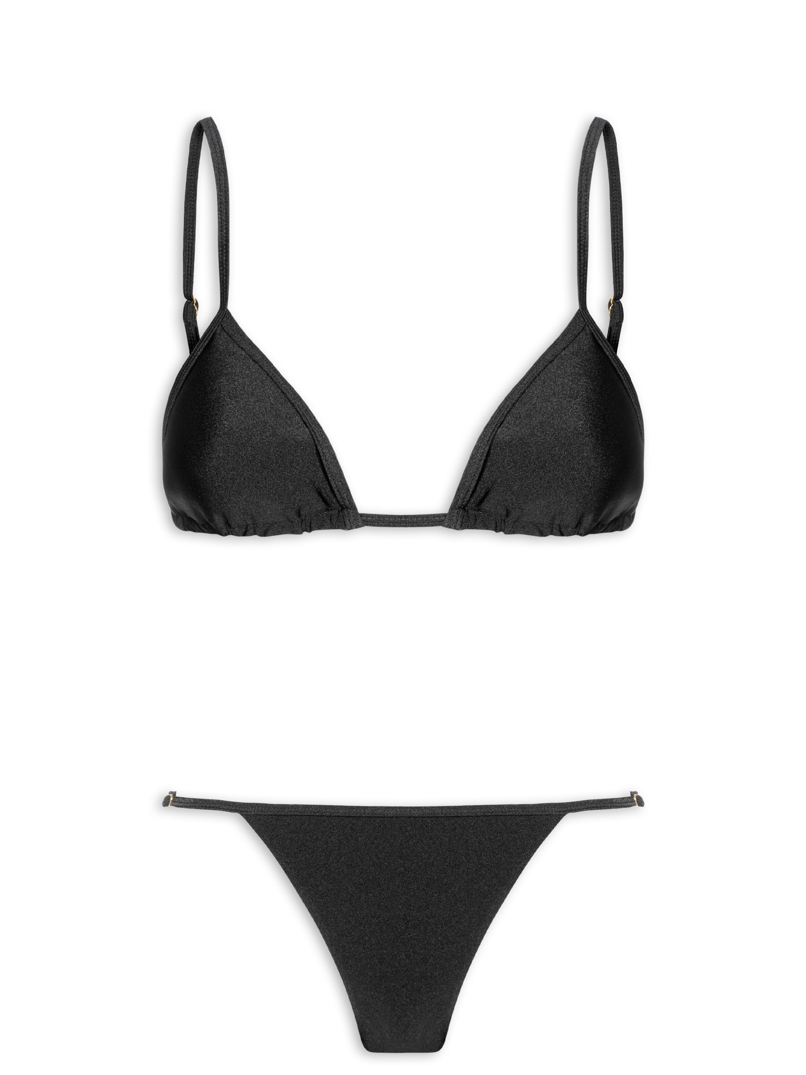 Biquíni Cortininha Liso Preto Mktbeach