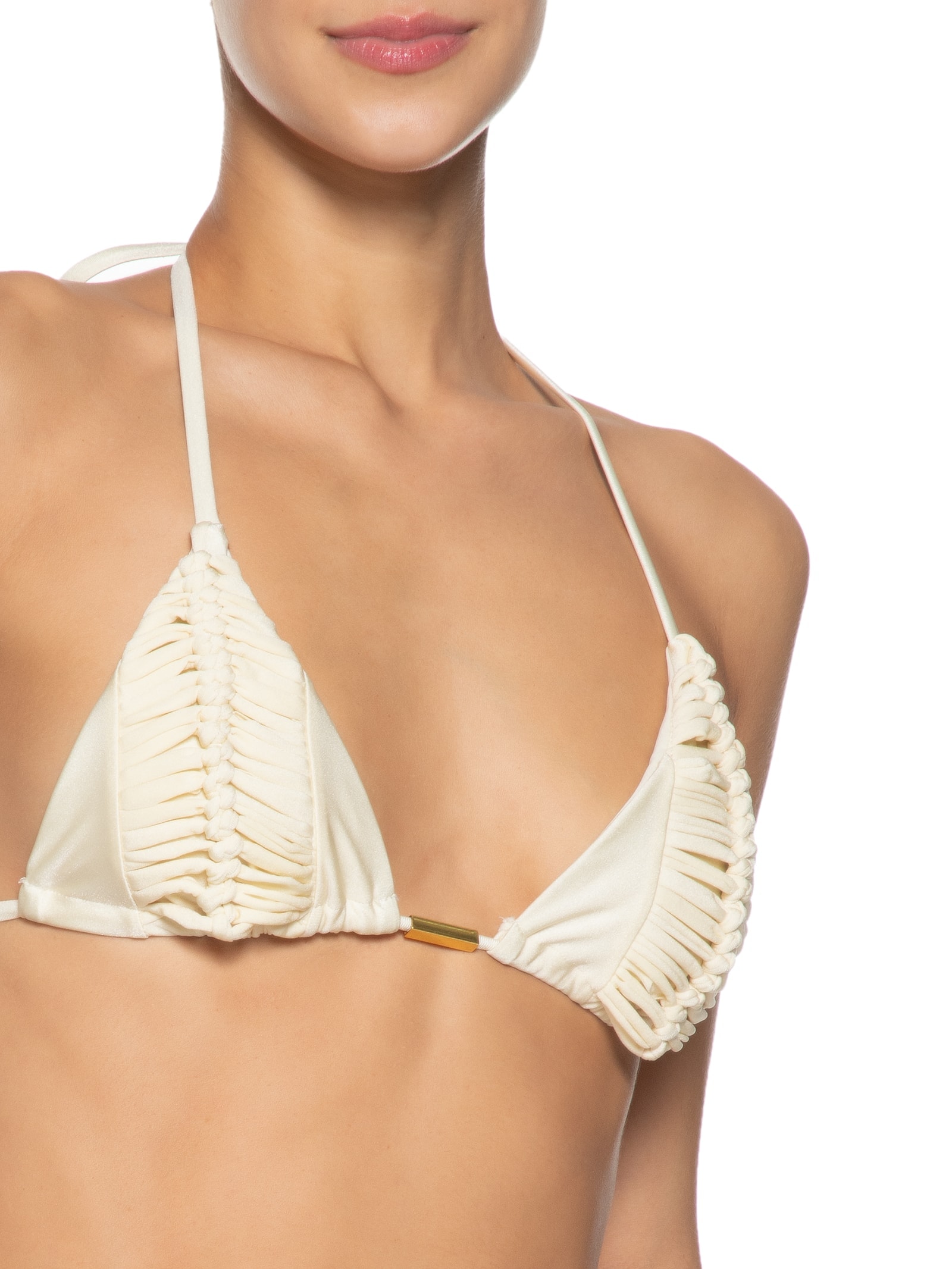 Biquini Cortininha Macramê Off White Mktbeach
