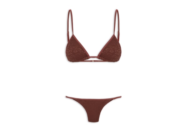Biquíni Cortininha Marquinha Perfeita - Marrom