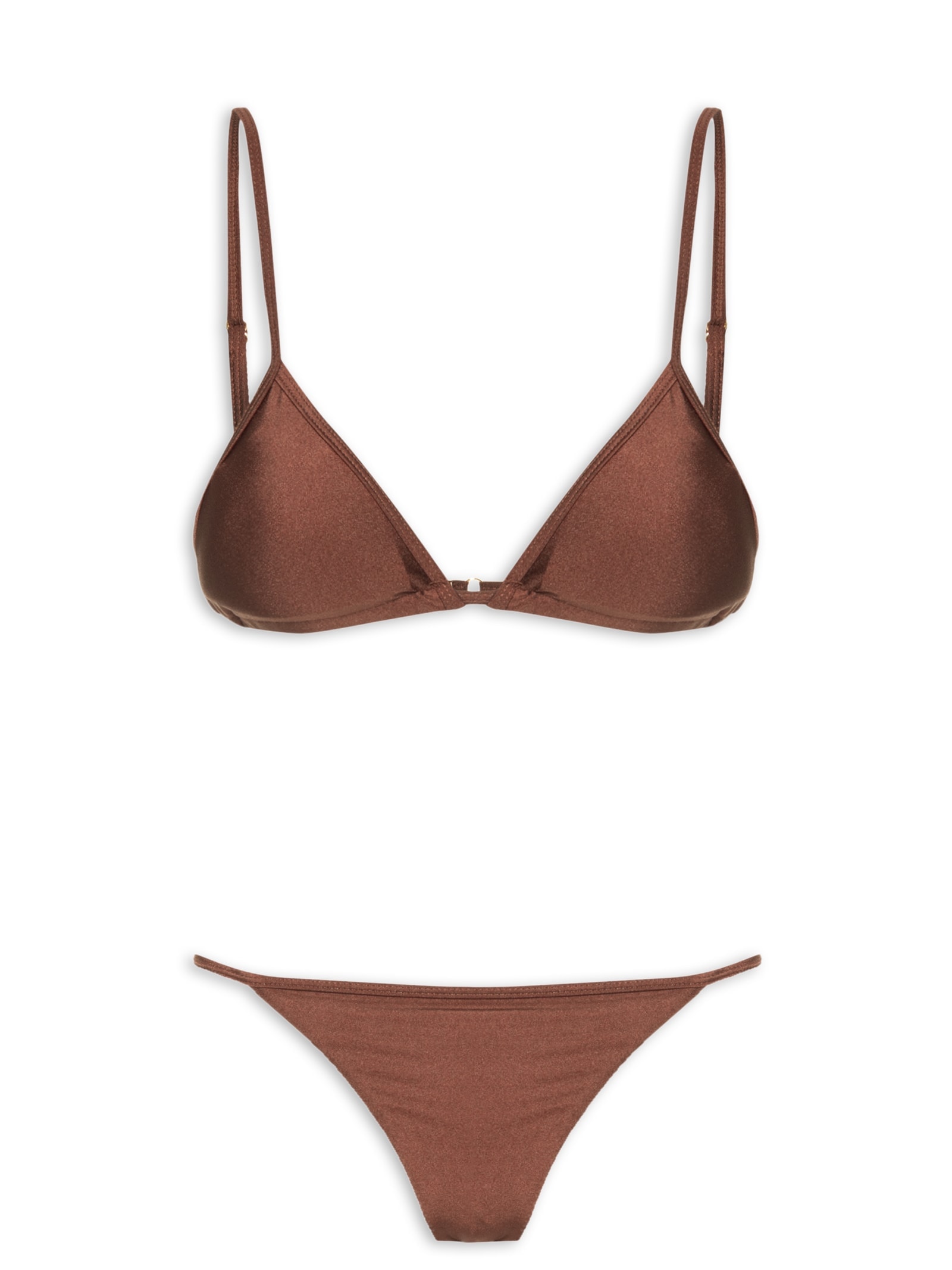 Biquíni Cortininha Marquinha Perfeita Marrom Mktbeach