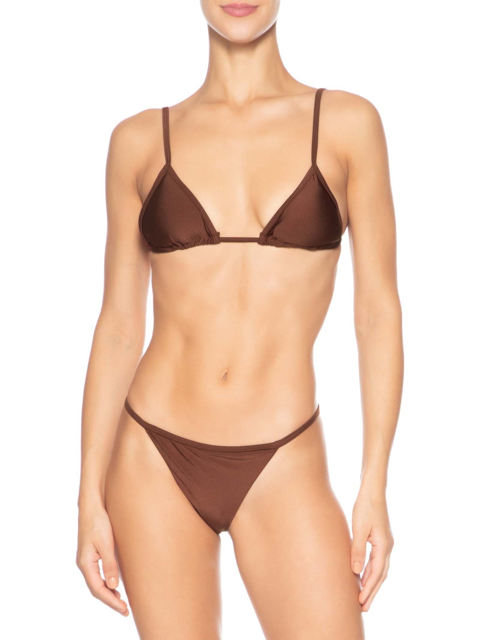 Biquíni Cortininha Marquinha Perfeita Marrom Mktbeach