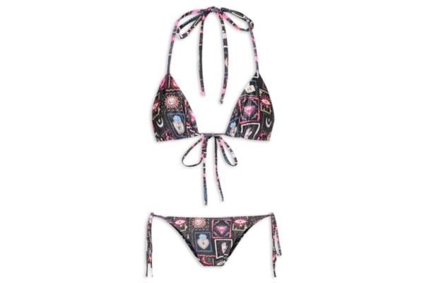 Biquíni Cortininha Místico - Preto