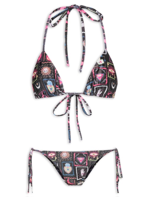 Biquíni Cortininha Místico – Preto