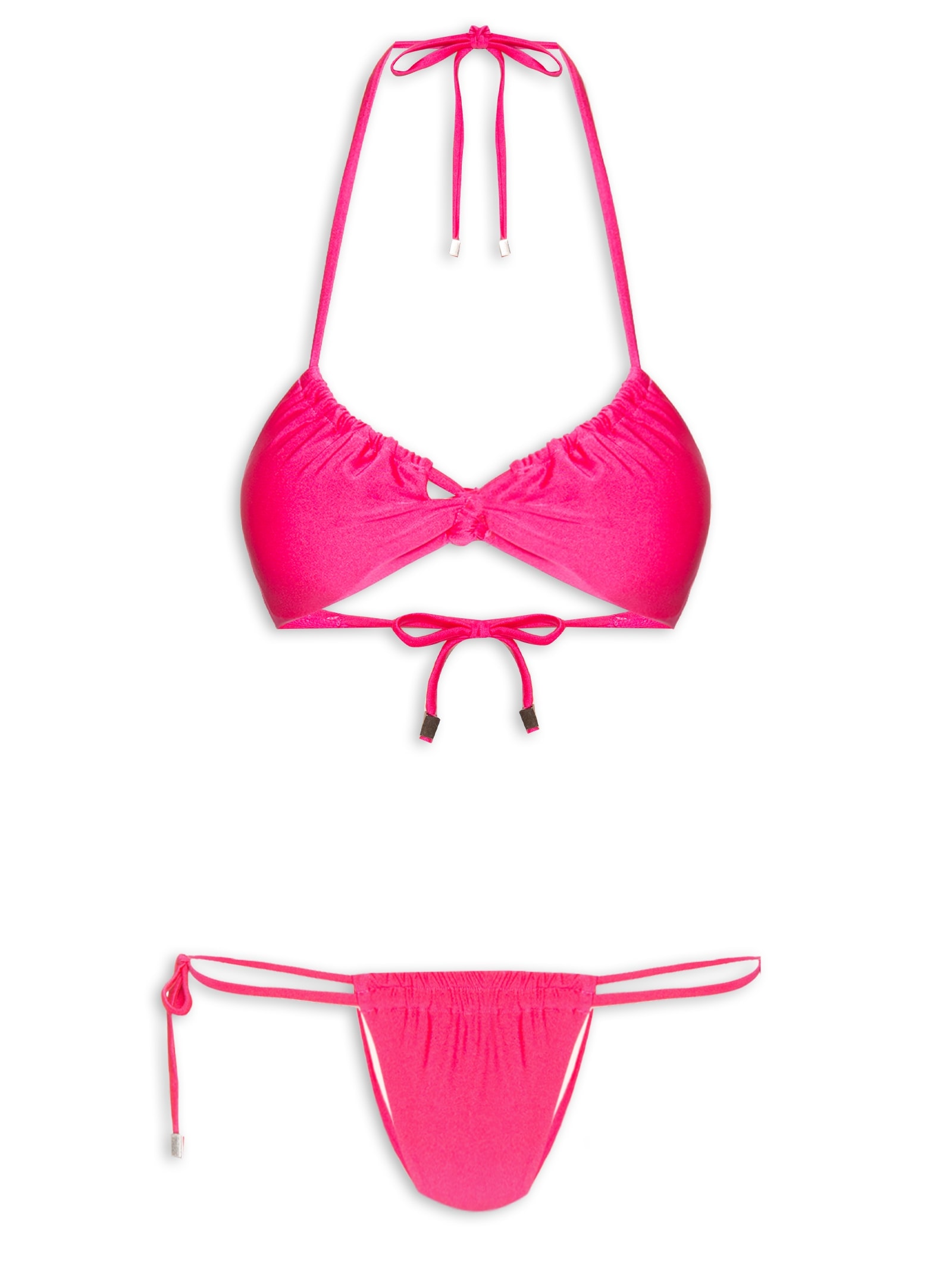 Biquini Cortininha Rosa Mktbeach