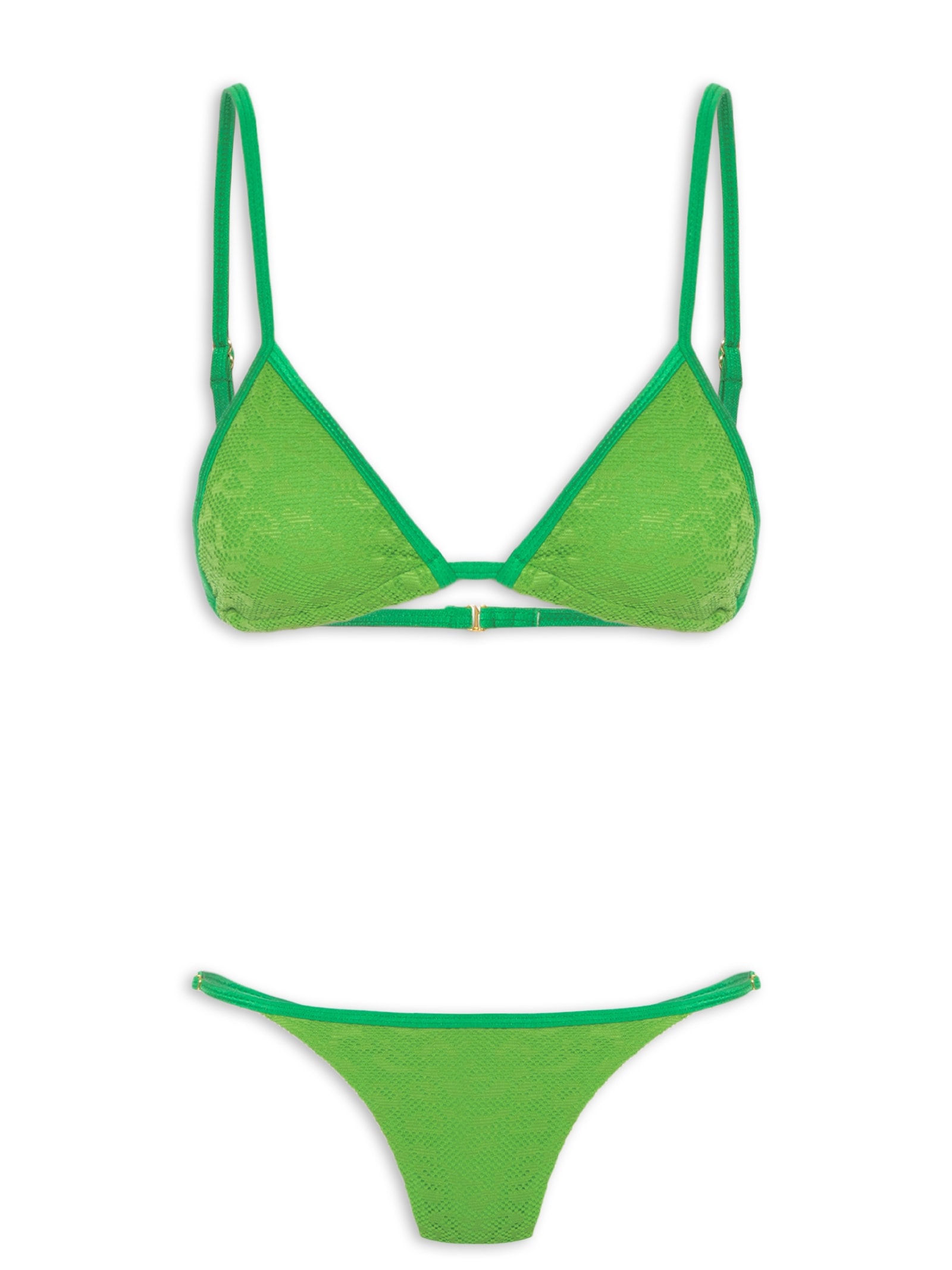 Biquini Cortininha Texturizado Verde Mktbeach