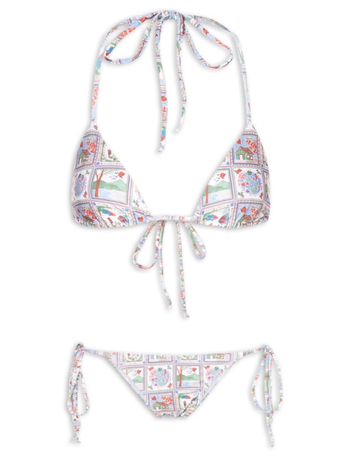 Biquíni Cortininha Tropical – Off White