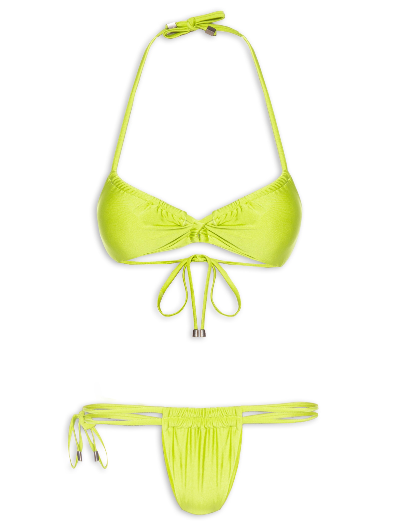 Biquini Cortininha Verde Mktbeach