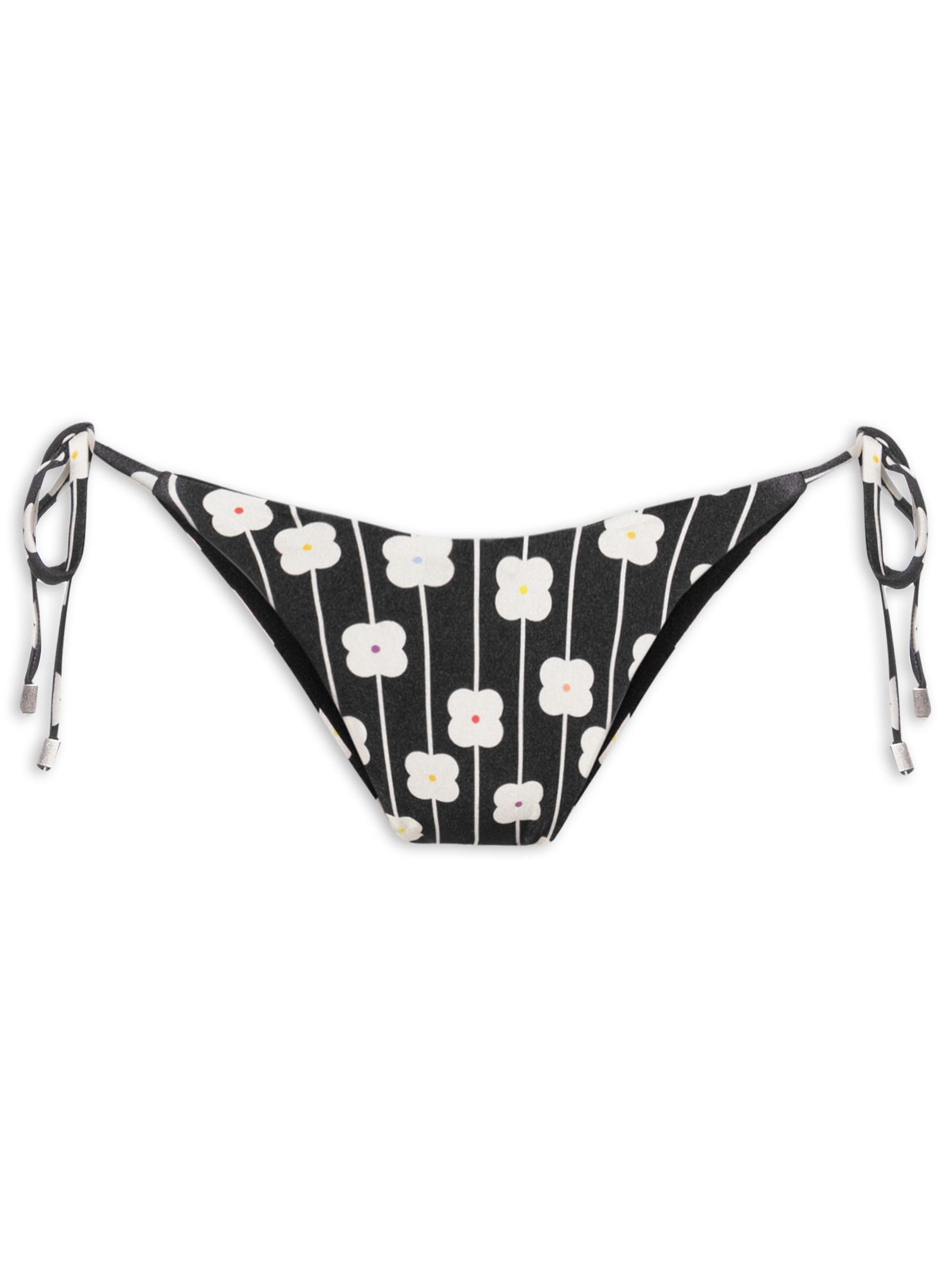 Biquíni Feminino Cortininha Estampado Preto Mktbeach