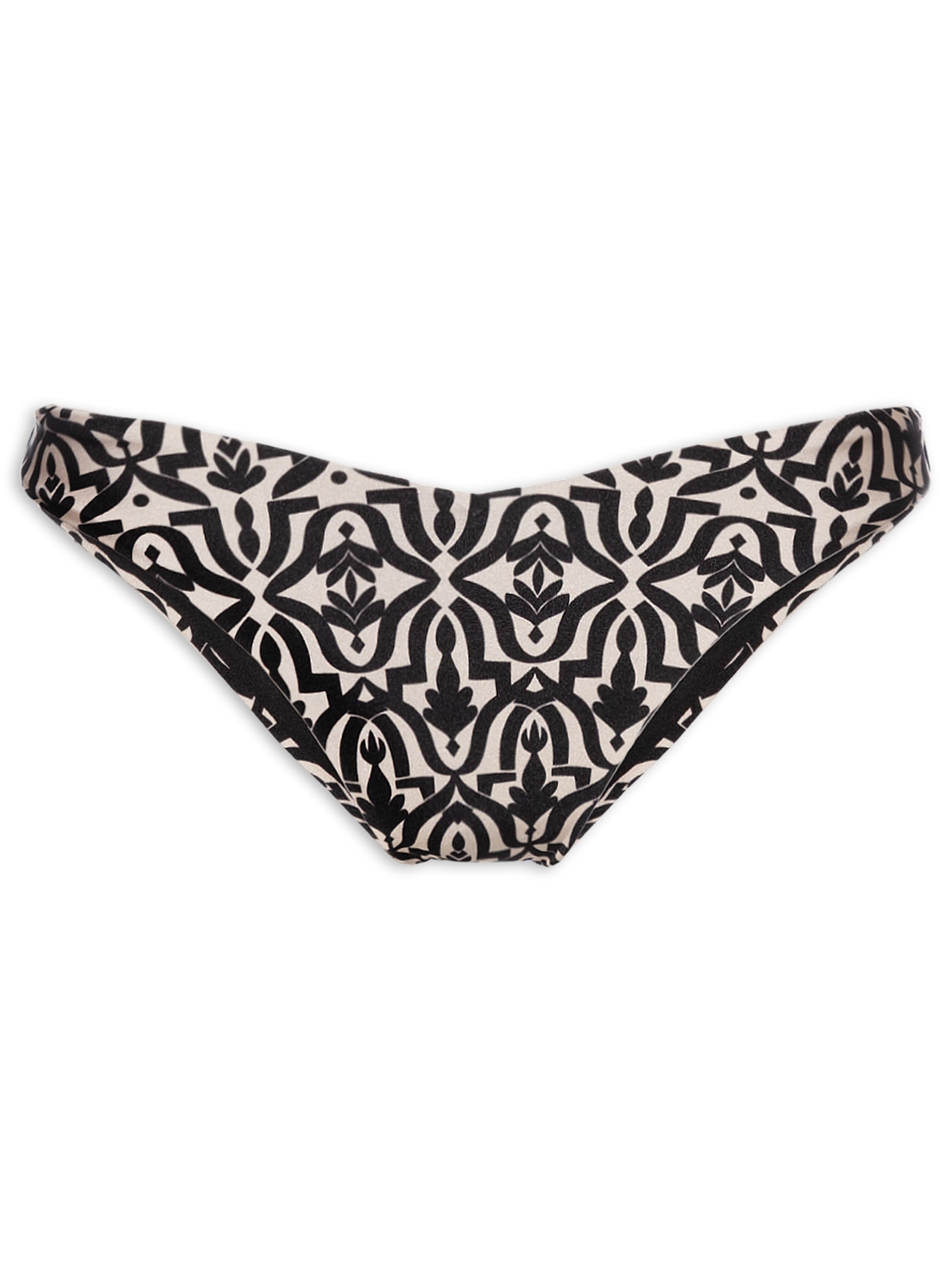Biquíni Feminino Estampado Com Abertura Preto Mktbeach