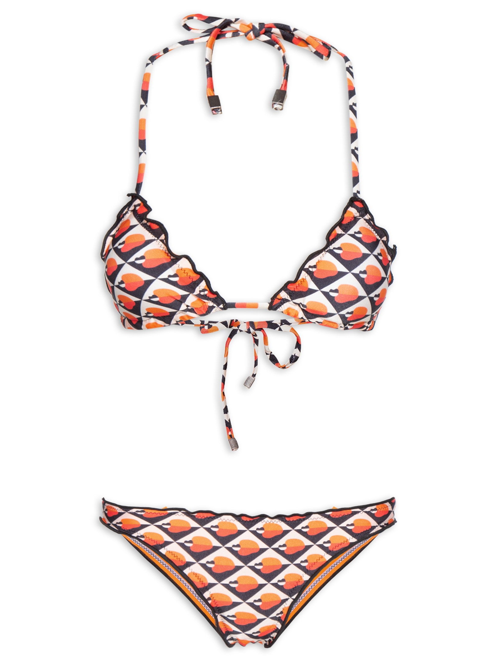 Biquíni Feminino Estampado Laranja Mktbeach