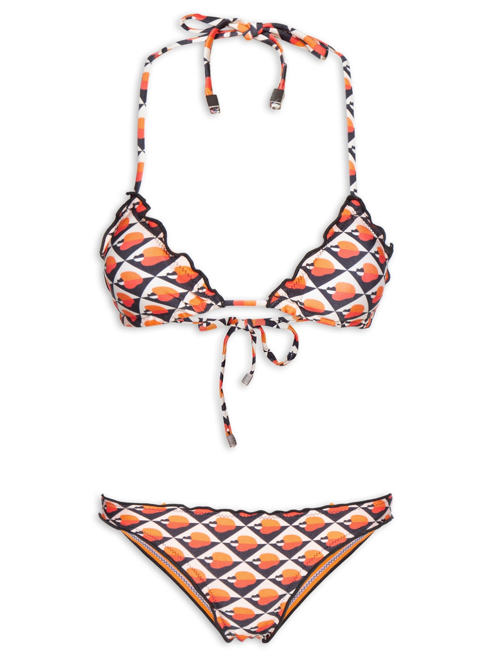 Biquíni Feminino Estampado Laranja Mktbeach