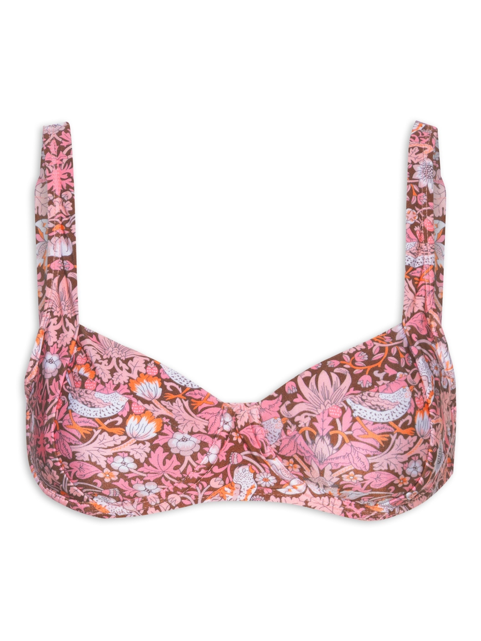 Biquíni Feminino Estampado Meia Taça Rosa Mktbeach