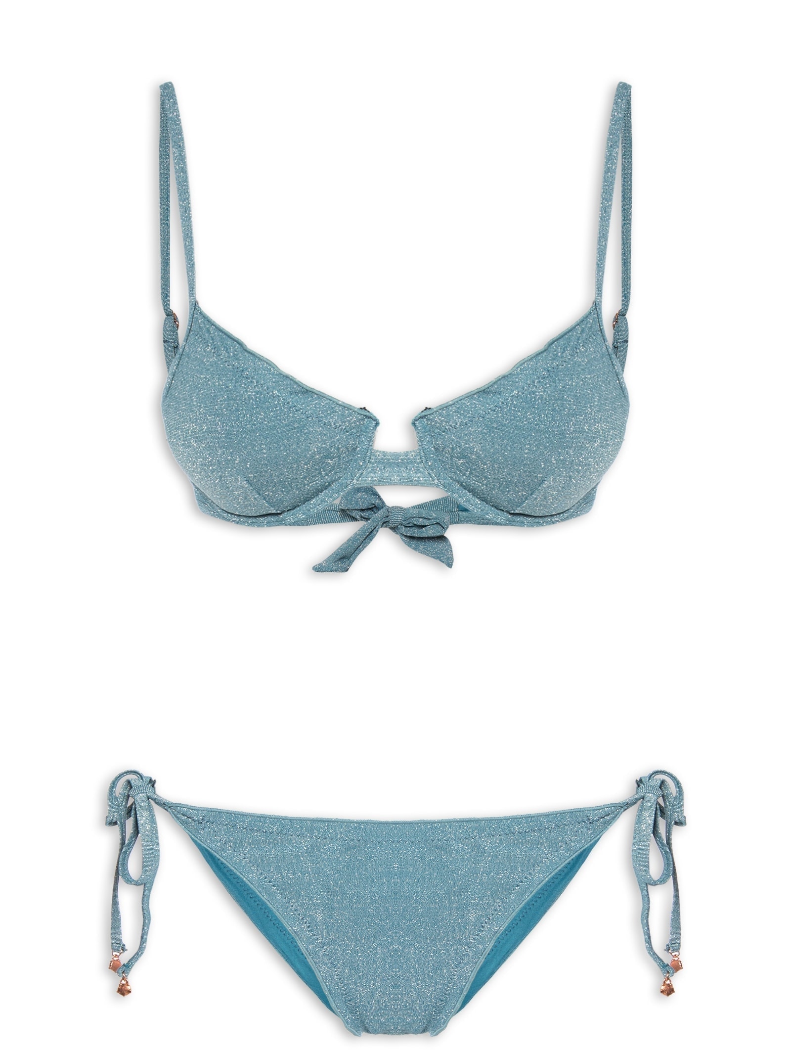 Biquíni Feminino Meia Taça Azul Mktbeach