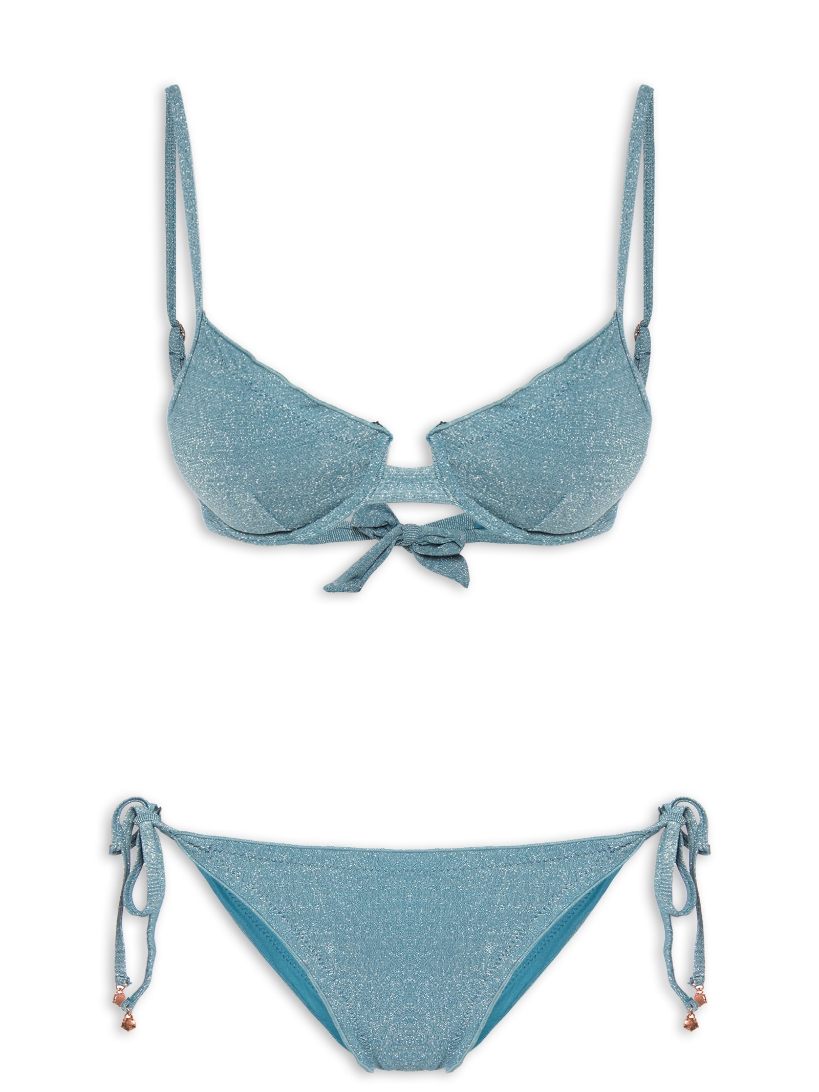 Biquíni Feminino Meia Taça Azul Mktbeach