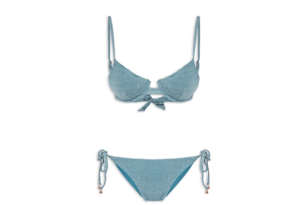 Biquíni Feminino Meia Taça - Azul