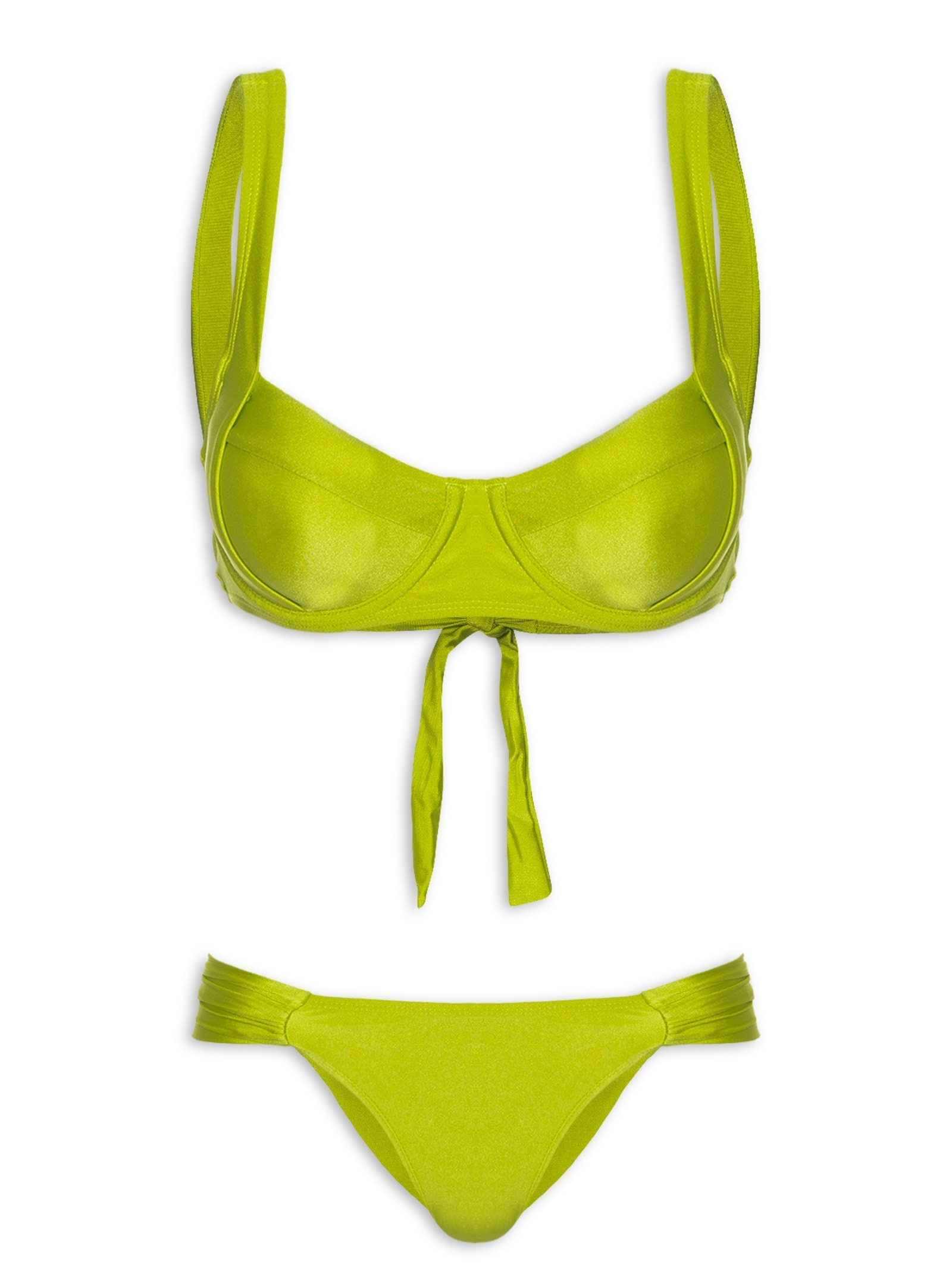 Biquíni Feminino Meia Taça Liso Verde Mktbeach