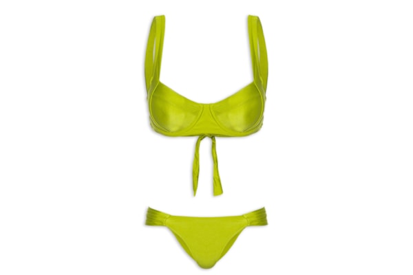 Biquíni Feminino Meia Taça Liso - Verde