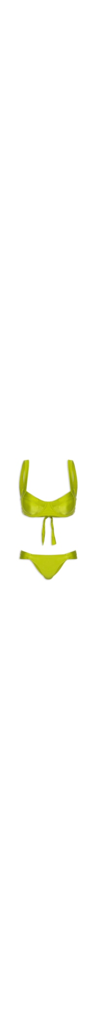 Biquíni Feminino Meia Taça Liso - Verde