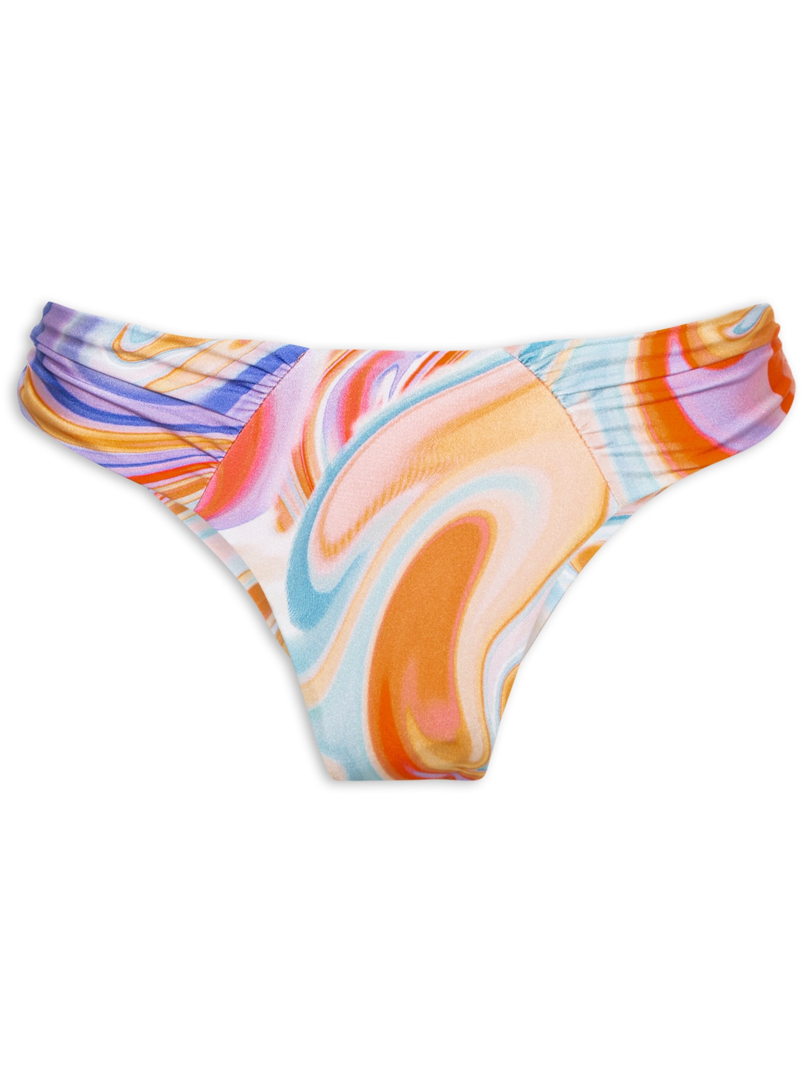 Biquíni Feminino Tie Dye Com Amarração Frontal Laranja Mktbeach
