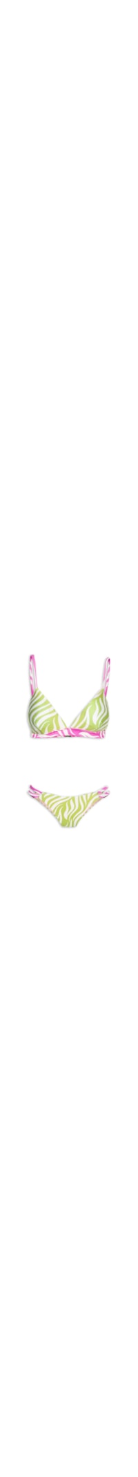 Biquíni Feminino Triângulo Bicolor - Verde