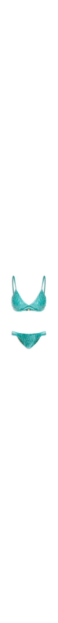 Biquíni Feminino Triângulo Canelado - Verde