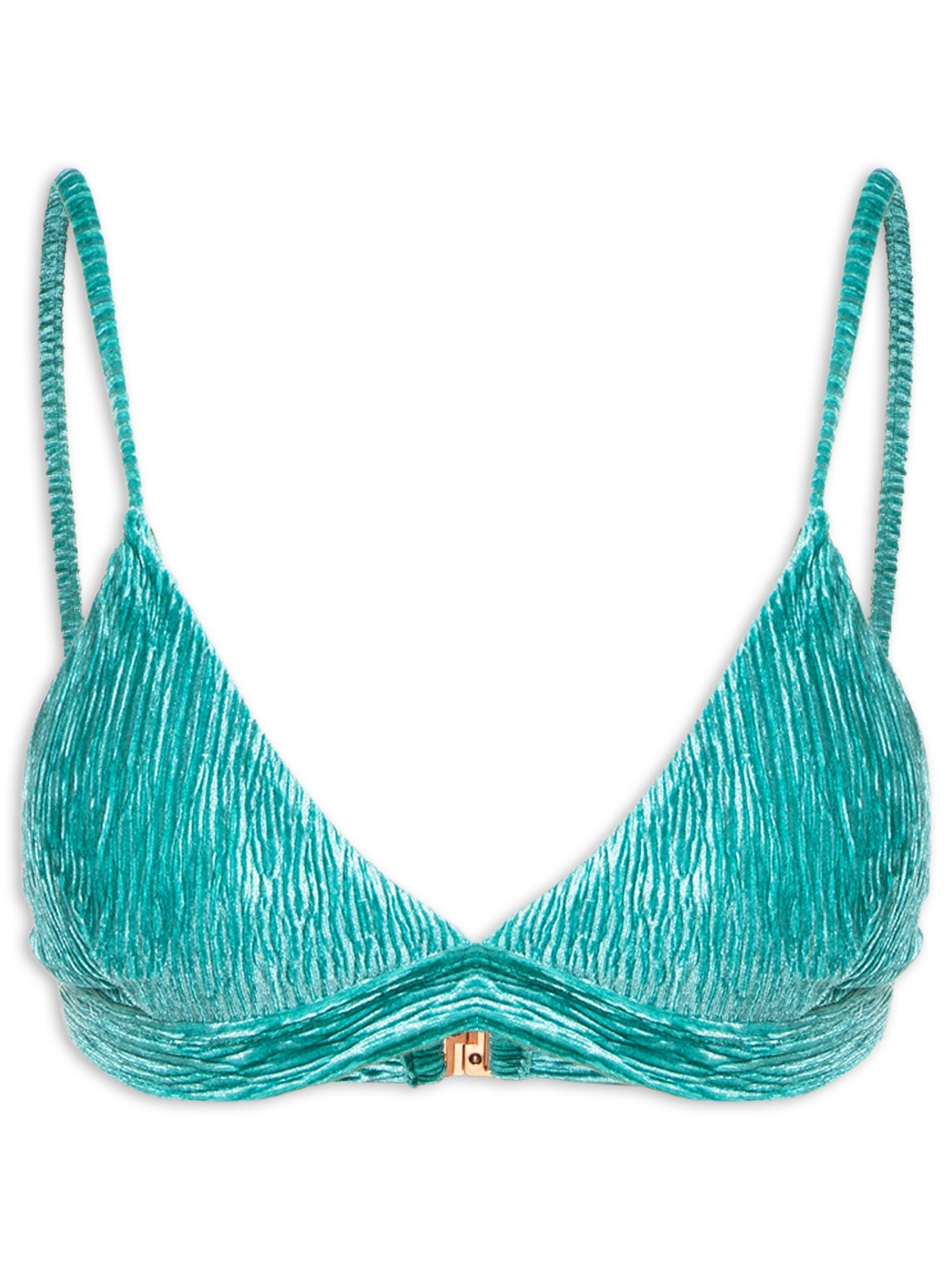 Biquíni Feminino Triângulo Canelado Verde Mktbeach