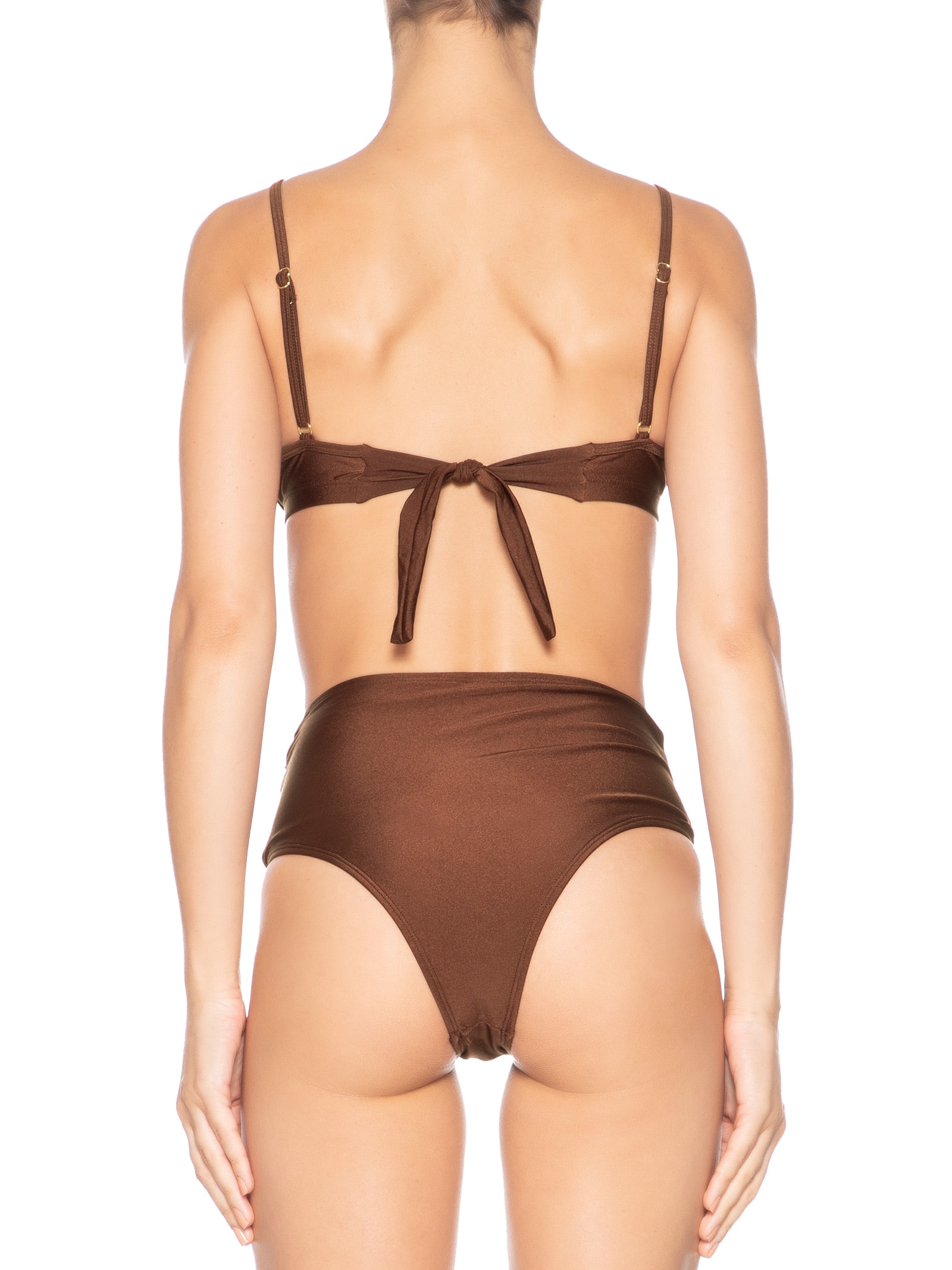 Biquíni Hot Pant Meia Taça Marrom Mktbeach