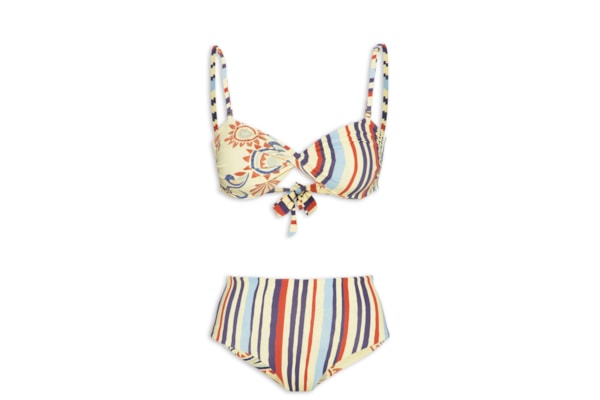 Biquíni Hot Pants Dupla Face Est Verano – Bege