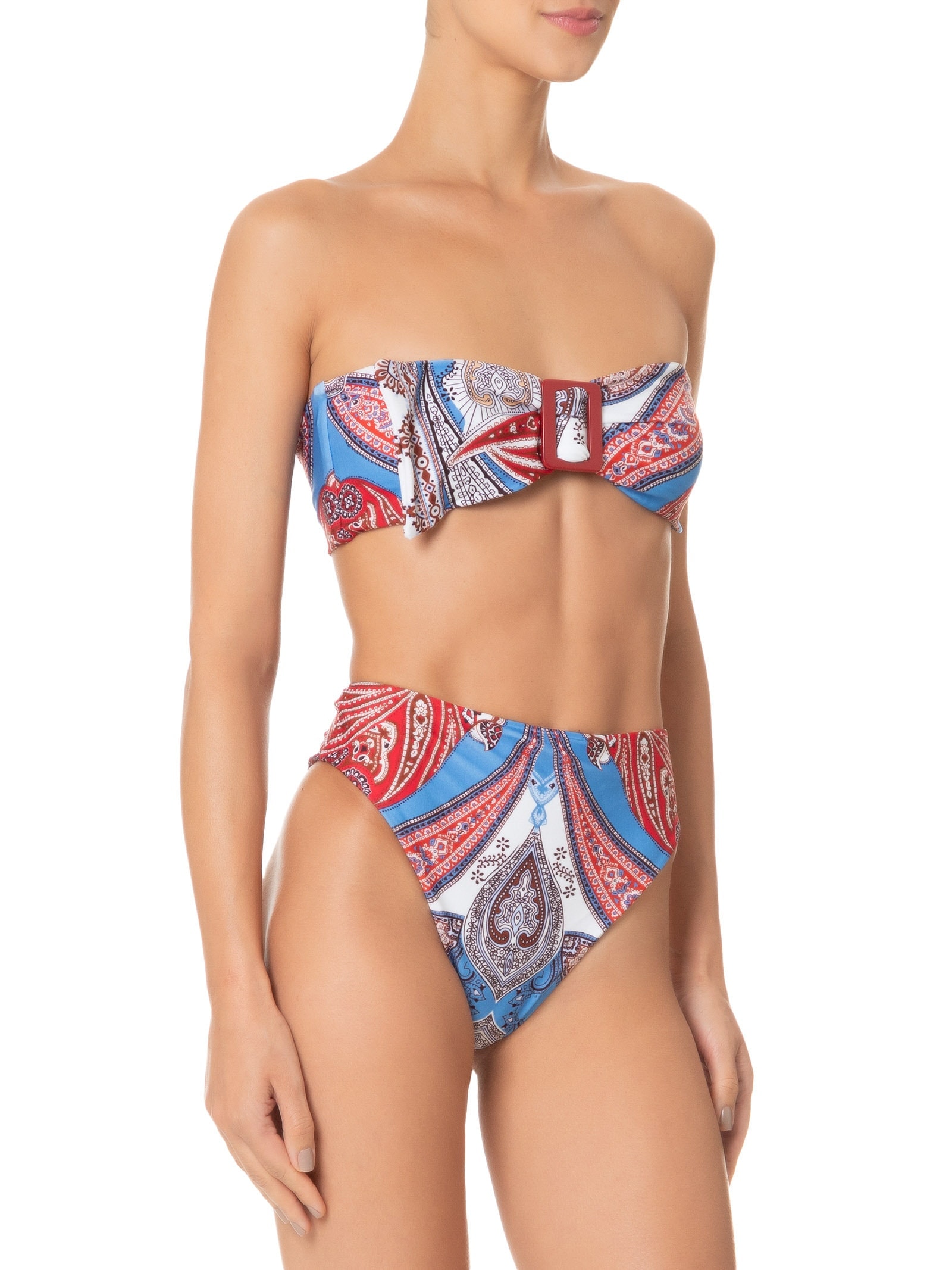 Biquíni Hot Pants Jandaia Dance Vermelho Farm Praia