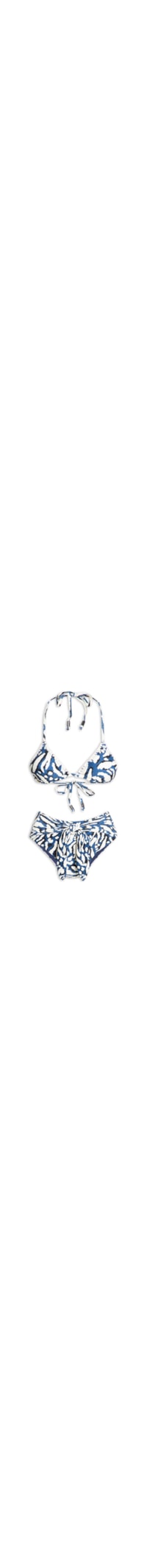 Biquíni Hotpant Estampado - Azul