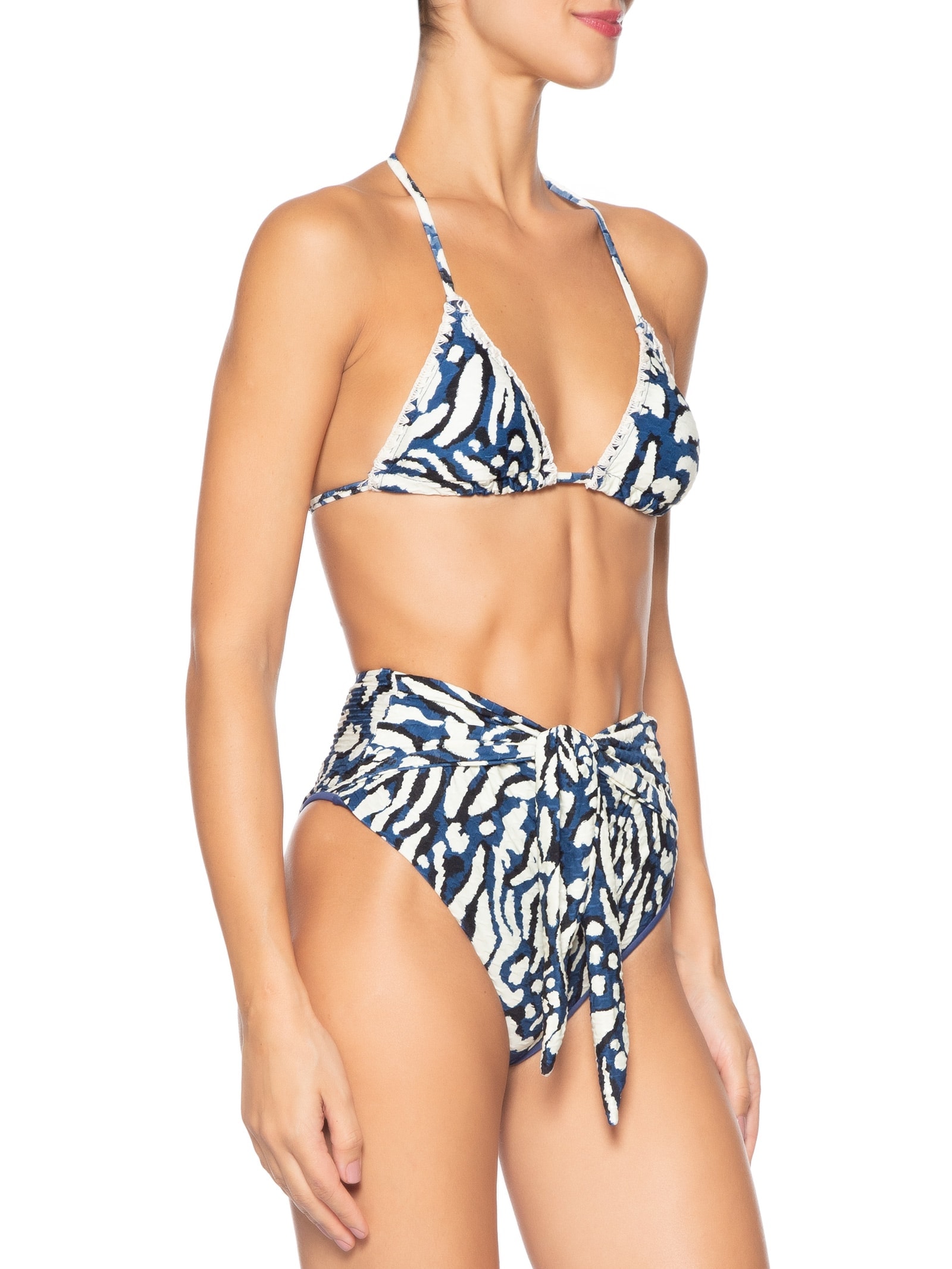 Biquíni Hotpant Estampado Azul Mktbeach