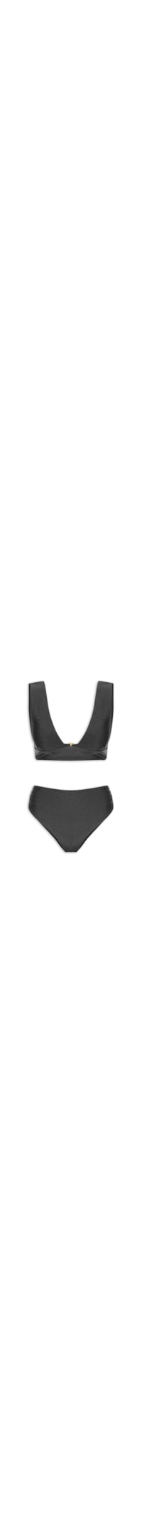 Biquíni Hotpant Liso - Preto