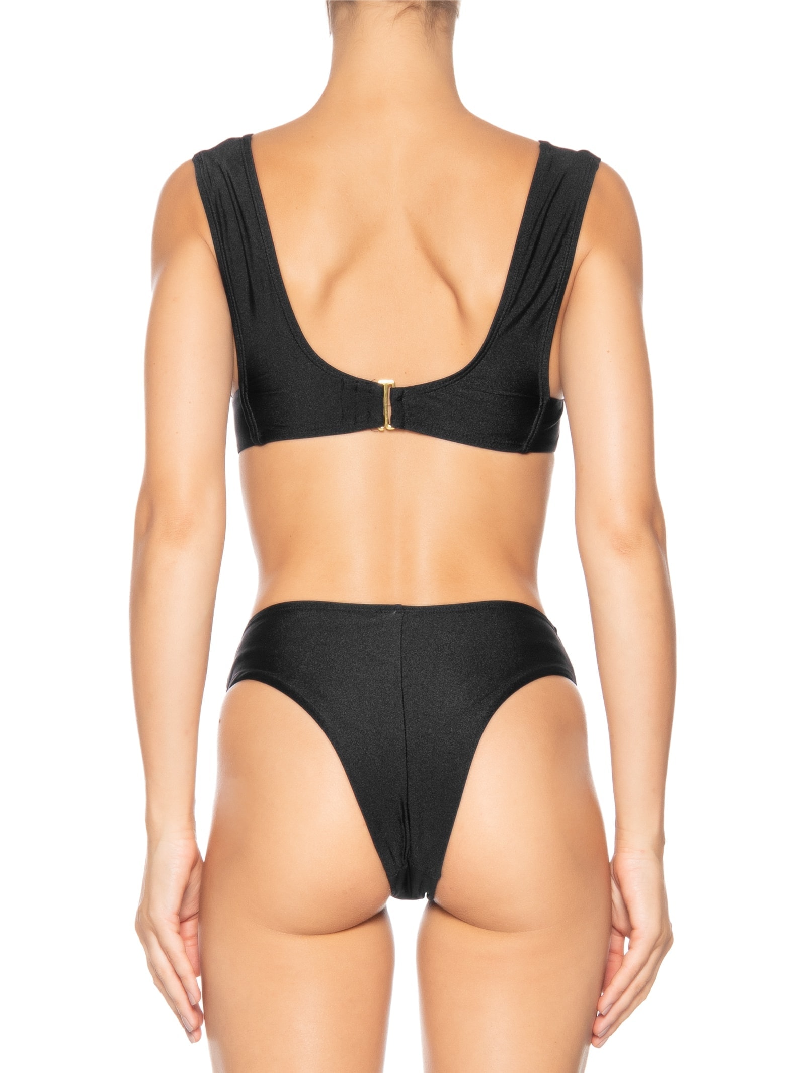 Biquíni Hotpant Liso Preto Mktbeach