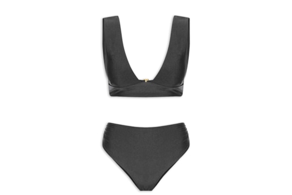 Biquíni Hotpant Liso - Preto