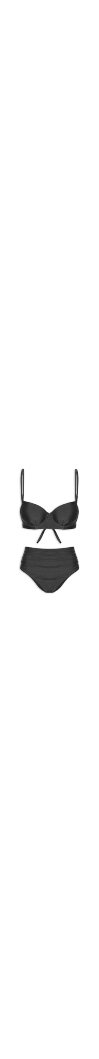 Biquíni Hotpant Liso - Preto