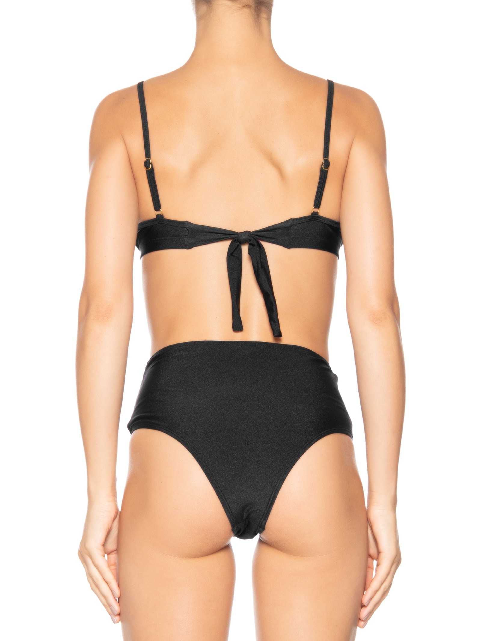 Biquíni Hotpant Liso Preto Mktbeach