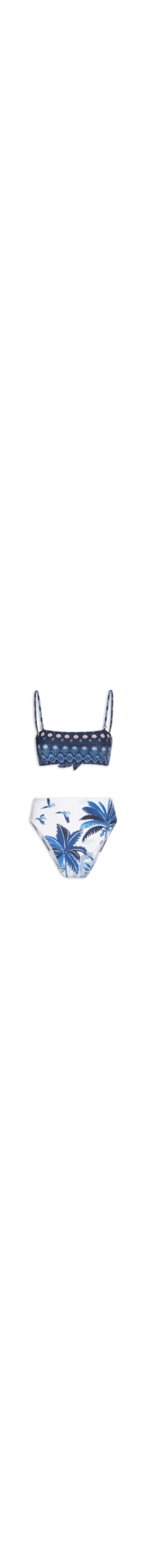Biquíni Hotpants Loc Céu Tropical - Azul