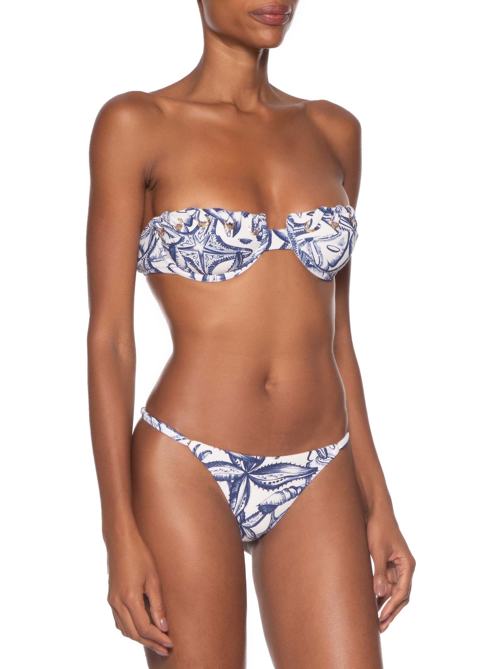 Biquíni Ilhós Desejo De Mar Branco Farm Praia