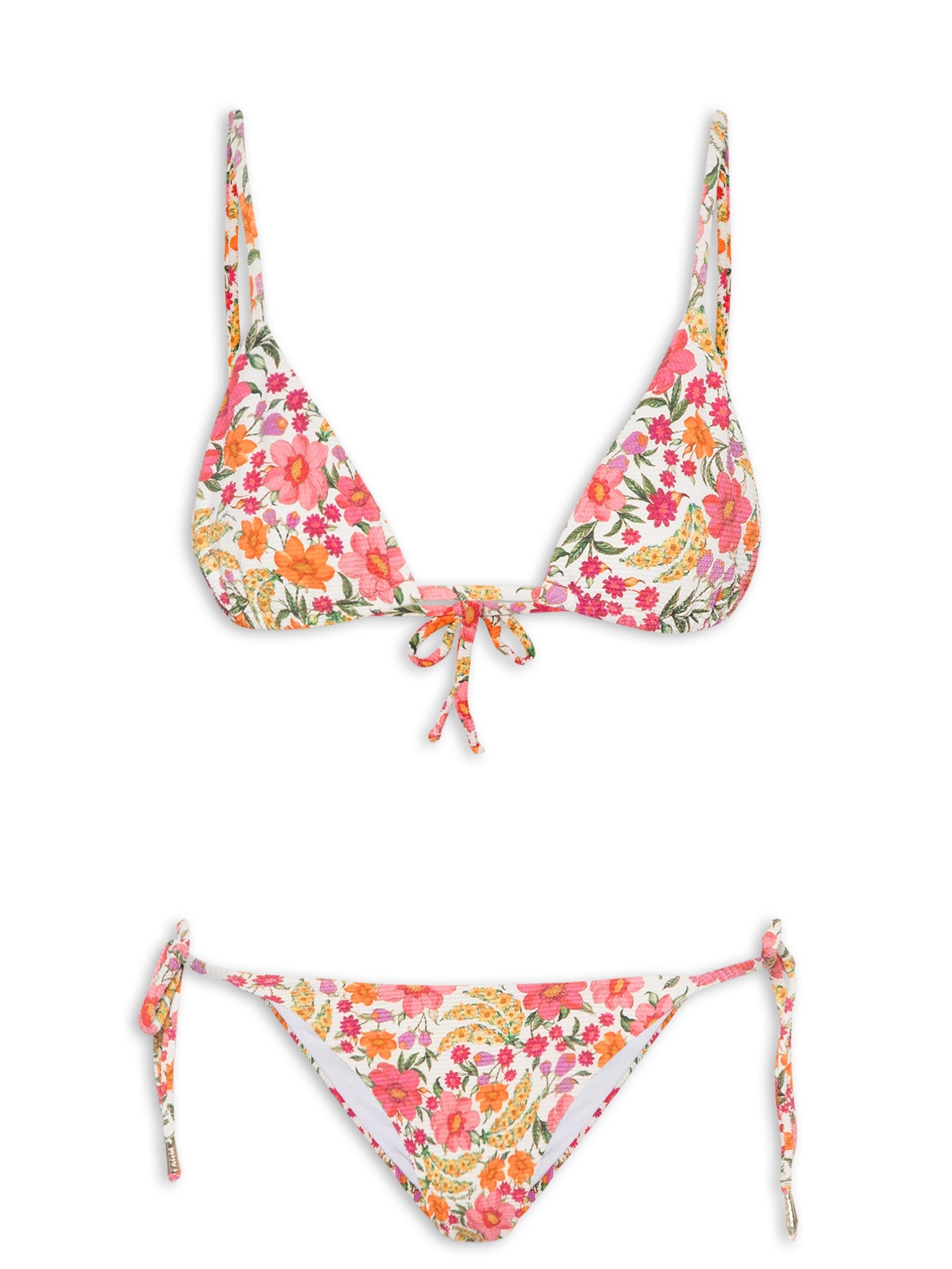 Biquíni Lacinho Banana Flor Branco Farm Praia