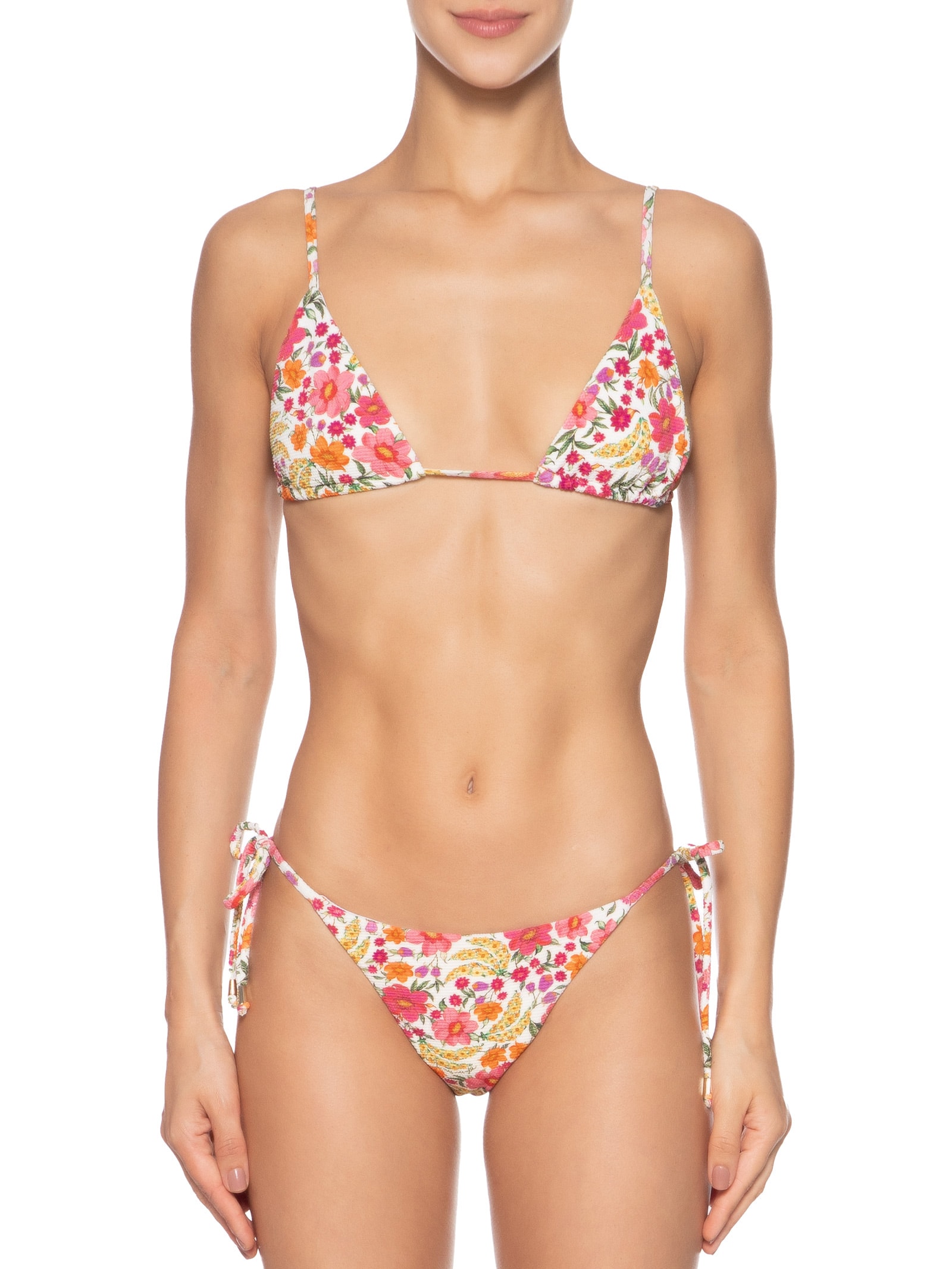 Biquíni Lacinho Banana Flor Branco Farm Praia